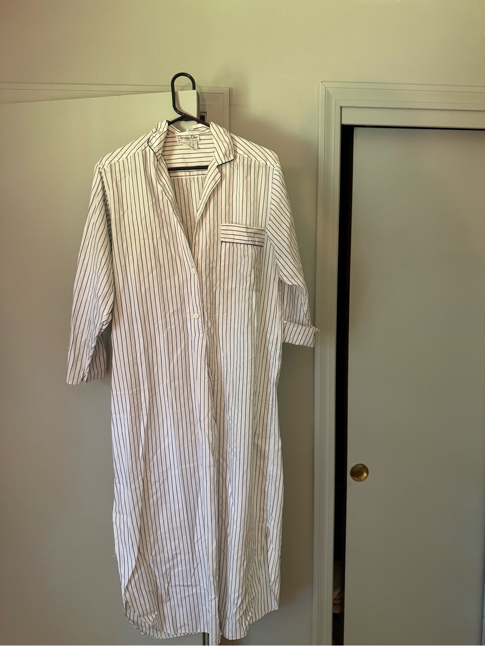 Christian Dior White Shirt Dress/nightgown
